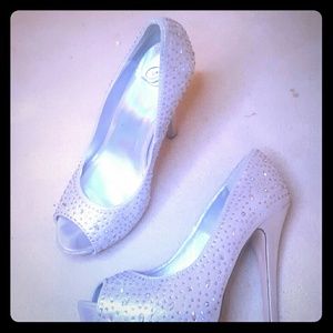 Silver Platform Heels